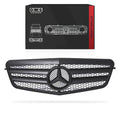 Mercedes-Benz E-Class W212 (2009 - 2013) Matte Black AMG Style Front Bumper Bar Grille