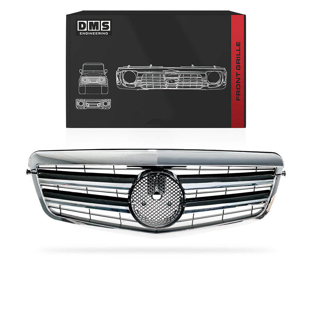 Mercedes-Benz E-Class W212 (2009 - 2013) Matte Black / Chrome Black AMG Style Grille