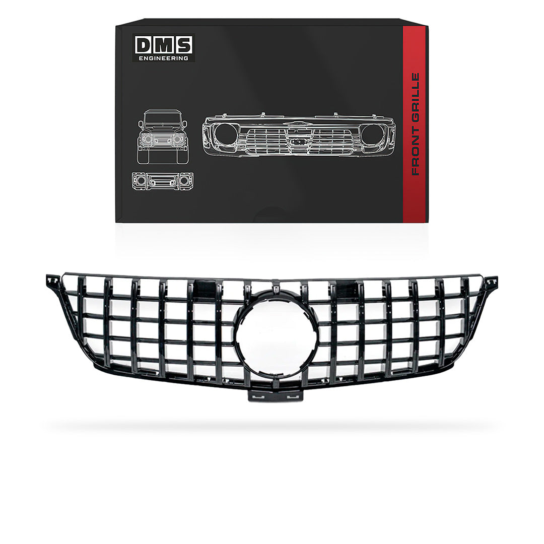 Mercedes-Benz M-Class W166 (2012 - 2015) Gloss Black / Chrome Black AMG Panamericana Style Grille
