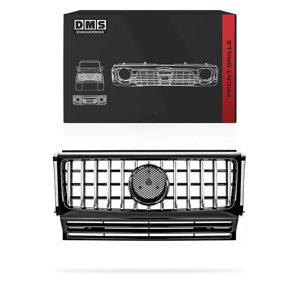 Mercedes-Benz G-Class W463 (1990 - 2018) Gloss Black / Chrome Black / Chrome White Grille