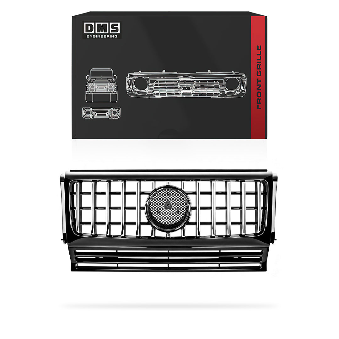 Mercedes-Benz G-Class W463 (1990 - 2018) Gloss Black / Chrome Black / Chrome White Grille