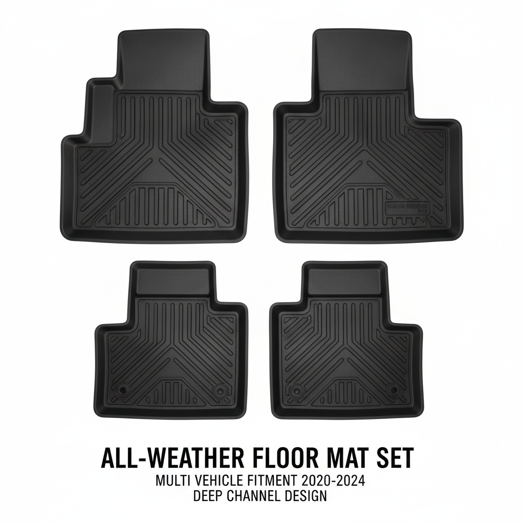 All-Weather Floor Mat Set - Multi Vehicle Fitment 2020-2024