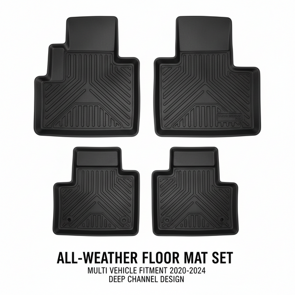 All-Weather Floor Mat Set - Multi Vehicle Fitment 2020-2024