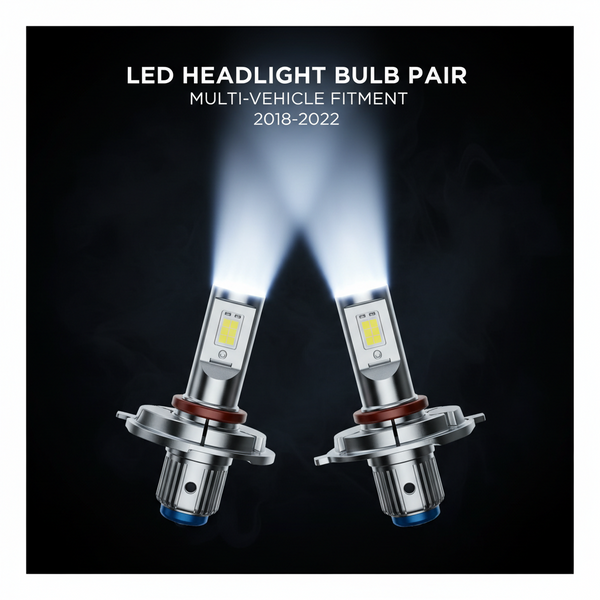 LED Headlight Bulb Pair - Multi Vehicle Fitment 2018-2022