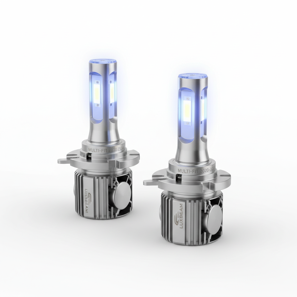 LED Headlight Bulb Pair - Multi Vehicle Fitment 2020-2026