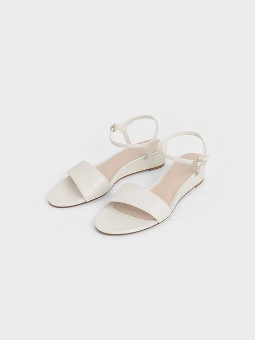 Asymmetric Wedge Sandals