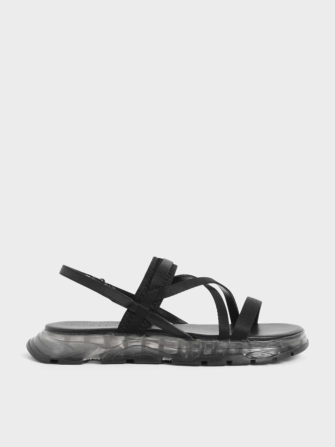 Grosgrain Strappy Flatform Sandals